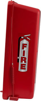 PRO&Family Fire Extinguisher Cabinet 10 lb Fire Extinguisher Box Outdoor Fire Cabinet Mounted Fire Extinguisher Cabinet Fire Extinguisher Cover (20, Red with Hammer Attachment, 10 lb)