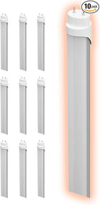 GoodBulb 48-Inch T8 LED Light Bulbs 18-Watt, 4100K Cool White Color, 2800-Lumens, Type A+B with Medium Bi-Pin Base (Pack of 10 Bulbs)