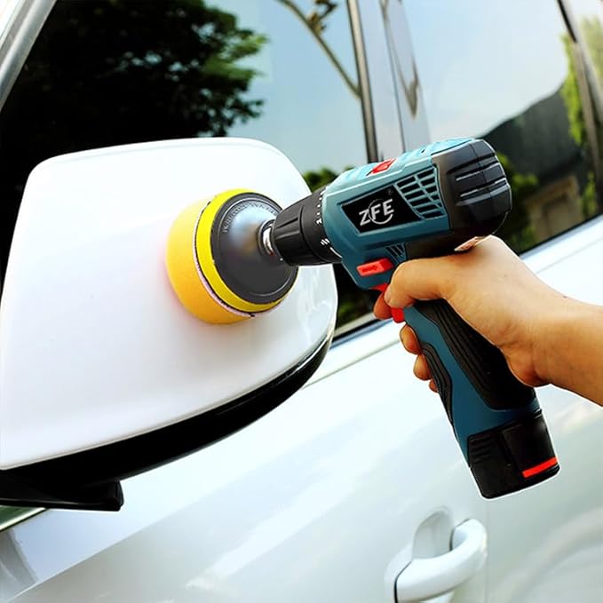 Polishing Pad, 50pcs 3 inch(80 mm) Sponge Buffing Pads, Foam Polishing Pad Kit for Car Sanding, Polishing and Waxing