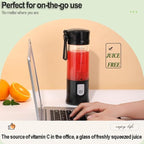 Personal Blender for Shakes and Smoothies, Portable Blender, Mini Small Juice Mixer machine for Kitchen, Office, Gym, 4000mAh,(Black)