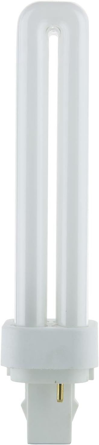 Sunlite PLD18/SP65K/10PK 6500K Daylight Fluorescent 18W PLD Double U-Shaped Twin Tube CFL Bulbs with 2-Pin G24D-2 Base (10 Pack)