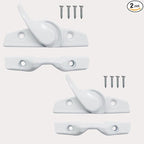 Zinc Sash Lock and Keeper fit for Andersen Sash Lock & Keeper 1968 to Present (White - 2 Pack)