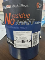 ADHES Blue Painters Tape - UV Resistant, 14 Day Clean Removal, 1.88in x 60yd, 72 Rolls