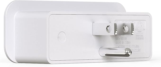 ELEGRP Triple Outlet Extender, 3-Prong Grounded Wall Tab, Multiple Outlet Extender Adapter Plug with 3 Electrical Outlets for Travel Home Hotel Office, ETL Listed, 1 Pack, White