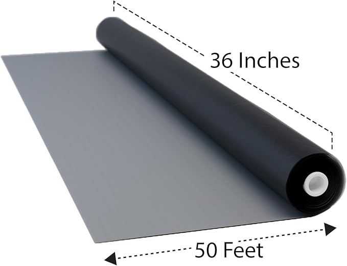 DOCA 36 in x 50 ft Window Screen Mesh - Window Screen Replacement, Fiberglass Mesh Roll for Window, Patio Screen, Porch Screen, or Door - Charcoal