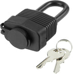 Waterproof Padlocks Keyed Alike for Outdoor use, Covered Heavy Duty Laminated Steel Lock, 1-9/16 Inch. Wide, Long Padlock, Bulk Locks with Same Keys, Pack of 72