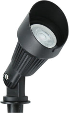 Lumina Lighting® 4W Landscape Lighting 12V Landscape Lights Low Voltage Landscape Spotlights Warm White Waterproof Outdoor Replaceable LED Bulb for Garden, Lawn, Porch, Patio and Yard (Black, 2-Pack)