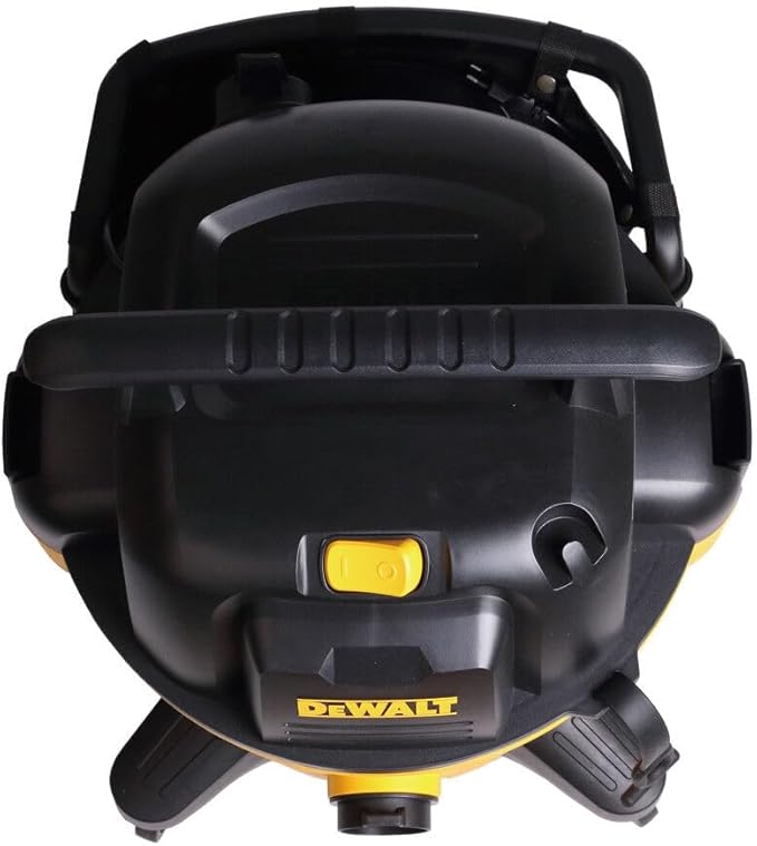 DEWALT 12 Gallon Poly Wet/Dry Vac, 5.5 HP Shop Vacuum Wet Vacuum Cleaner for Workshop, Jobsite, Commericial Area, Large Pick-Up Capacity, Yellow,DXV12P