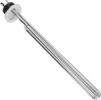 DERNORD 240V 6500W Tri-clamp Foldback Heating Element Stainless Steel Immersion Water Heater with 3-Wire Electrical Locking Plug (2 Inch Tri clamp)