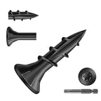 #8 x 5/8" Deck Screws (295Pcs) 1lb. Exterior Wood Screws. Carbon Steel, Black, Flat Head, Rust Resistant epoxy Coated, with T25 Star Bit