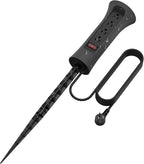 CCCEI Outdoor Power Strip Weatherproof with Stake, Waterproof Extension Cord with Multiple Outlets, Christmas Exterior Garden Decor, Yard, Camping, 4 Plugs, Surge Protector 15FT, Black.