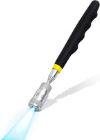 1 Piece 8LBs Telescoping Magnetic Flashlight Pickup Tool with 3 LED Lights, Magnet Stick Rod Extendable 7.5" to 31" for Men, Birthday, Father's Day, Christmas Gift
