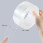 Transparent Window Weather Sealing Tape 2inch*33ft Weather Stripping Residue-Free Clear Window Insulation Tape for Doors Windows and Shower Glass Gaps