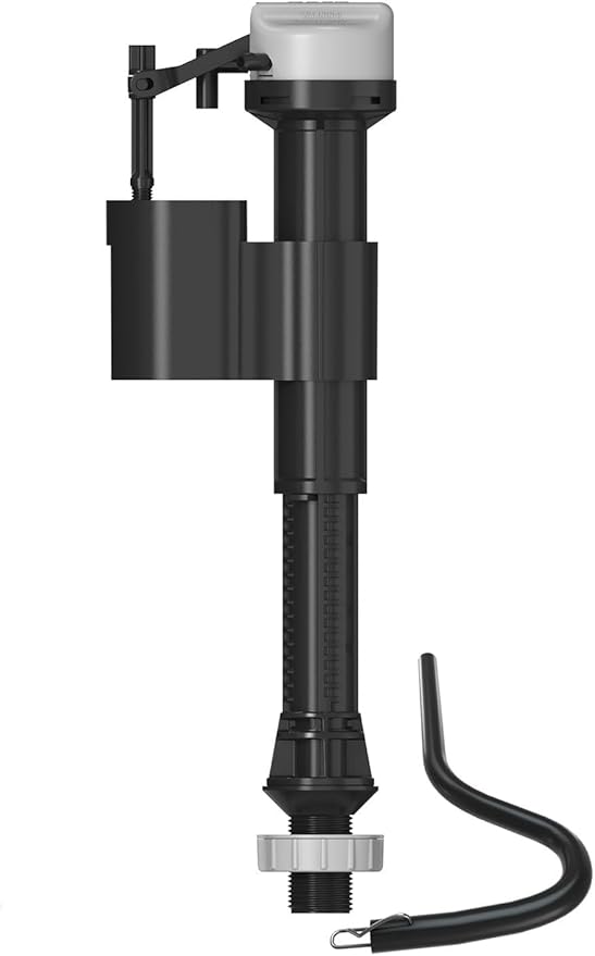 R&T A1250L Toilet Fill Valve Toilet Tank Parts Replacement Universal Toilet Repair Kit Inside Tank Quiet Fill Anti-Siphon