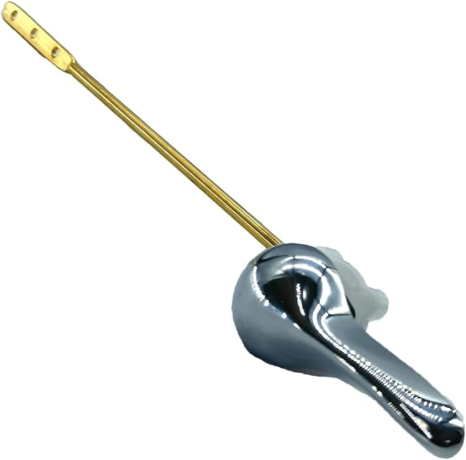 Toilet Handle for Front Mount, Stainless Steel Toilet Flapper Chain and 2-Inch Universal Toilet Flapper Replacement Kit, Easy Installation