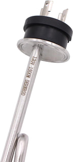 DERNORD 120V 1500W Tri-clamp Foldback Heating Element Stainless Steel Immersion Water Heater with 3-Wire Electrical Locking Plug (1.5 Inch Tri clamp)