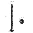 #10 * 2-1/4" Black Deck Screws, (1354pcs) 15 lbs.Exterior Wood Screws, Rust Resistant epoxy Coated, Bronze, T25 Star Bit