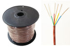 18/6 250ft Thermostat Doorbell HAVC Heating Control Cable Wire, 100% Solid Copper Conductors CL2 ETL Listed, UV Resistant RoHS for Indoor/Outdoor Low Voltage Applications Use,Brown