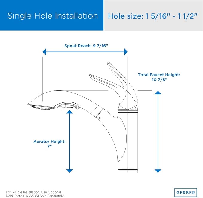Gerber Plumbing Antioch Pull-Out Kitchen Faucet