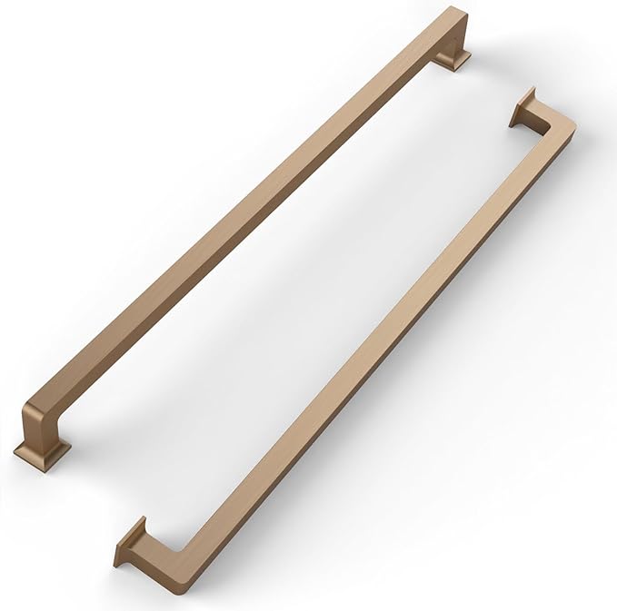 FILTA 12.6 Inch(320mm) Hole Centers Champagne Bronze Cabinet Pulls(Set of 6),Champagne Cabinet Pulls Zinc Alloy Kitchen Cabinet Handles Cabinet Hardware for Cabinets Cupboard Drawer