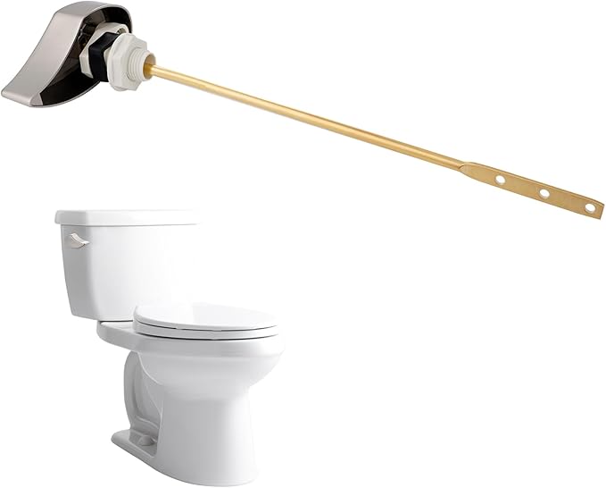 Hibbent Toilet Handle Replacement Compatible with TOTOTHU004-CP Trip Lvr for ST701, CST854, Side Mount Toilet Flush Tank Lever, Toilet Trip Lever, Brushed Nickel
