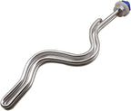 DERNORD 240V 6500W Immersion Ripple Foldback Brewing Water Tubular Heater Element with 1 Inch NPSM Thread White