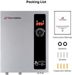 Tankless Water Heater Electric 18kW at 240 Volt, ThermoMate On Demand Instant Hot Water Heater Up to 4.4GMP, Self-Modulating Energy Saving for Residential Indoor Shower, Draw 76Amp