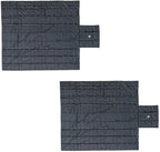 Mytee Products 2 Pack 24' x 27' Flatbed Trailer Lumber Tarp with 8 FT Drop - Heavy Duty Black 18 Oz Vinyl Waterproof Tarp for Truck/Trailers to Protect Cargo from Wind, Rain, Snow, and Sun