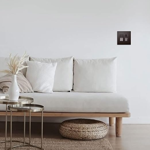 Legrand radiant TM873DBCC10 15 Amp Rocker Wall Switch, 3-Way Decorator Light Switches, Dark Bronze (1 Count)