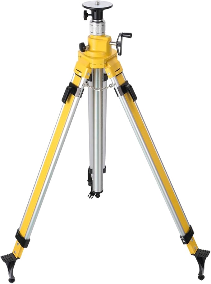 Elevator Tripod for Laser Level, 43.3-106.29 inch Height Adjustment Heavy Duty Survey Tripod, with Level Bubble & Diffusion Limiter, Liftable Non-Skid Feet for Construction