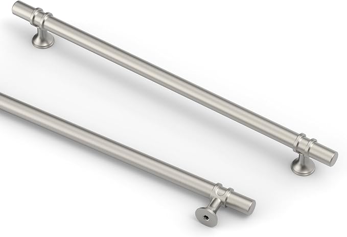 Asidrama 10 Pack 12.6 Inch(320mm) Brushed Satin Nickel Kitchen Cabinet Handles, Cabinet Pulls Kitchen Cabinet Hardware Cupboard Handles Drawer Pulls