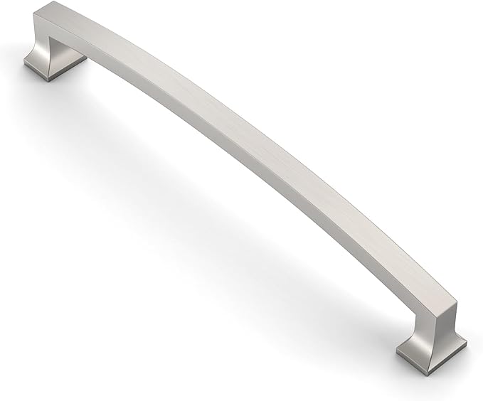 Asidrama 10 Pack 7.5 Inch(192mm) Hole Centers Kitchen Cabinet Handles, Brushed Satin Nickel Cabinet Pulls Kitchen Cabinet Hardware for Cupboard Drawer Pulls