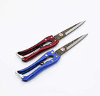 Grass Shear Sheep Shear Alpaca Shear - Coated Wear-Resistant Handle, Manganese Steel Double Blade, Strong Spring Suitable For Cattle And Sheep and Horse Hair Hand-Cut (Red 10.2 inches)