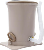 Manual Clothes Dehydrator,Portable Mini Dryer Compact Spin Dryer with Clear Top Cover,12L/3.17gal Freestanding Manual Dehydrator, Manual Clothes Dryer for Camping, Traveling, and Hotel Use (Apricot)