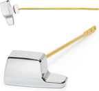 Qualihome TOTO Toilet Handle Replacement THU004-CP - Side Mount Toilet Handle Tank Flush Lever - Toilet Bowl Handles Side Mount - ELJER Toilet Handle Replacement - Chrome Polished