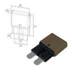 Auto Reset ATC/ATO 7.5 Amp Circuit Breaker Fuse for Automotive Marine RV Car Truck Audio Battery Protection Automatic Reset | Low Profile (7.5A, 10 Pack)