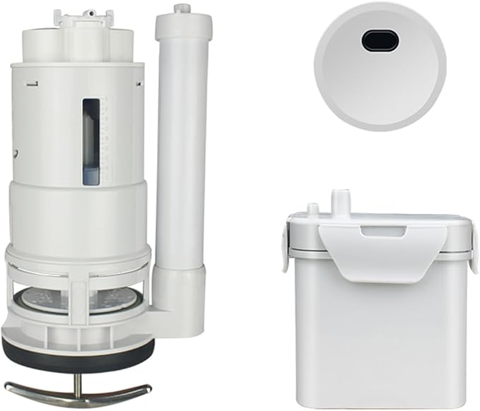 KERDE 3-Inch Water Tank Accessories Touchless Toilet Flush Kit, Automatic Toilet Flusher, Dual Flush Valve Replacement Kit, Battery Powered, One-Piece Toilet Repair,height6.7in-7.9in (3L-17CM)