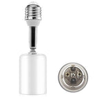 Ceramic E26 Light Bulb Socket Extender - 5.5inch Long - 90 Degree Angle Adjustable- 150W Max and Fire-Resistant - Light Extension for Medium Bulb Socket (1)