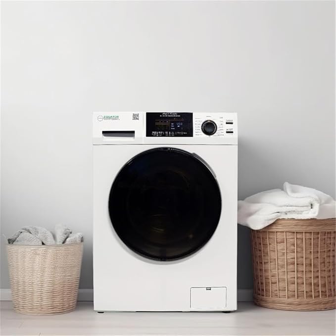 Pemberly Row All-in-One Washer Dryer VENTED-DRY FASTER than Condense 15lb 110V