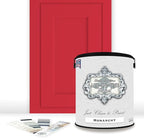 ALL-IN-ONE Paint, Durable cabinet and furniture paint. Built in primer and top coat, no sanding needed. Includes our 30 featured color card - Monarchy (primary red), Gallon