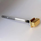 Toilet Flush Handle Replacement, Side Mount Toilet Tank Lever Compatible with Kohler 85114-CP Trip Lever Kit, Polished Golden