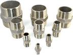 1" x 1" NPT Male Threaded Hex Nipple,Stainless Steel 304 Quick Coupler Pipe Fitting