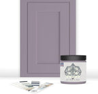 ALL-IN-ONE Paint, Durable cabinet and furniture paint. Built in primer and top coat, no sanding needed. Includes our 30 featured color card - Thistle (gray purple), 8oz Sample