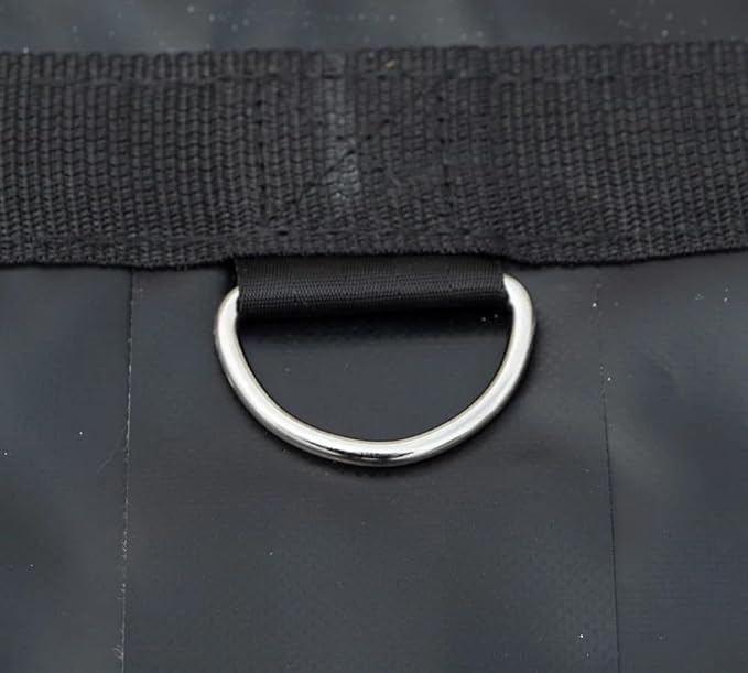 Mytee Products 24' x 27' Flatbed Trailer Lumber Tarp with 8 FT Drop - Heavy Duty Black 18 Oz Vinyl Waterproof Tarp for Truck/Trailers to Protect Cargo from Wind, Rain, Snow, and Sun