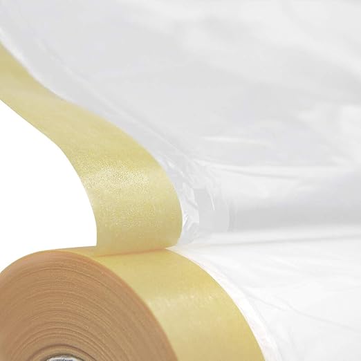 MyLifeUNIT Tape and Drape, Assorted Masking Paper for Automotive Painting Covering (66-Feet, 3 Sizes)