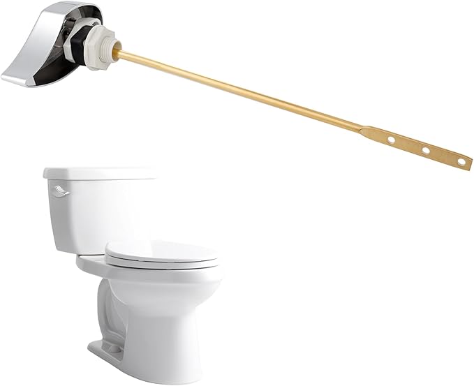 Hibbent Toilet Handle Replacement Compatible with TOTOTHU004-CP Trip Lvr for ST701, CST854, CST884,Side Mount Toilet Flush Handle, Flush Tank Lever, Chrome