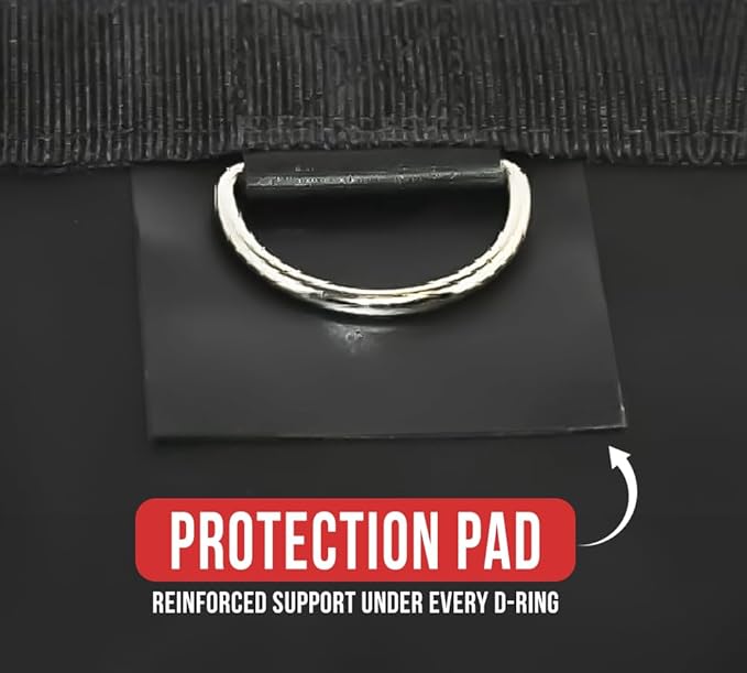 Mytee Products 2 Pack 20' x 27' Flatbed Truck 18 Oz Lumber Tarp with 6 FT Drop - Black Heavy Duty Vinyl Waterproof Tarp for Trailers to Protect Cargo from Wind, Rain, Snow and Sun