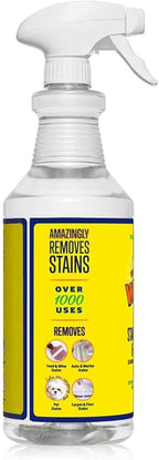 Whip It Cleaner, Multi Purpose Stain Remover Professional Strength Spray, Plant Based Enzyme Cleaner, Cleaning Food, Coffee, Wine, Baby Stains, Pet Stains, Over 500 uses, Made in USA, 32 OZ