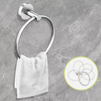 Cilee 8 Piece Brushed Nickel Bathroom Hardware Set, 24inch Bathroom Towel bar+Towel Ring+Toilet Paper Holder+ Robe Towel Hook, SUS304 Stainless Steel Bathroom Accessory Set