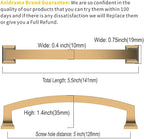 Asidrama 10 Pack 5 Inch(128mm) Hole Centers Champagne Bronze Kitchen Cabinet Handles,Gold Cabinet Pulls Kitchen Cabinet Hardware for Cupboard Drawer Pulls